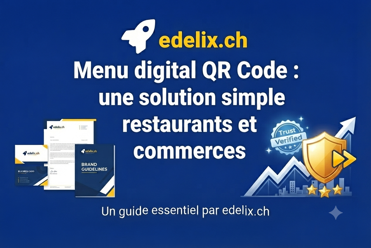 Menu digital QR Code pour restaurant et commerce